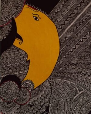 Ganesha - Madhubani painting - Indu Mishra - 06