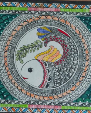 Shubh Matsya - Madhubani painting - Shikha Trivedi - 05