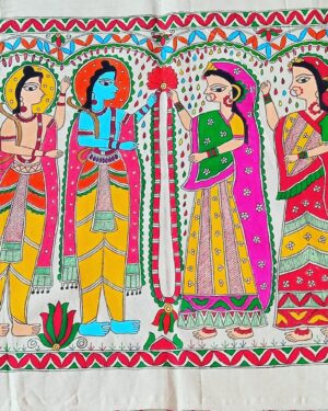 Ram-Sita jaimaal Madhubani Painting Antara Verma 25