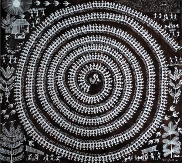 Tarpa Dance - Warli art - Krushna - 02