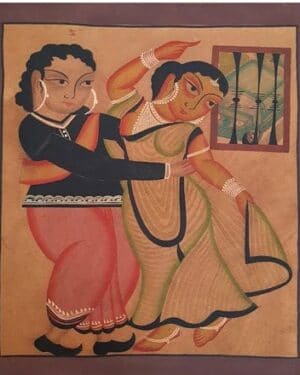 Kalighat painting - Momena Chitrakar - 17