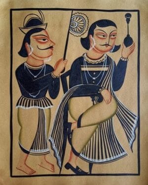 Kalighat painting - Momena Chitrakar - 22