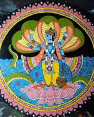 Lord Vishnu Tikuli Art Ananya Kumari 09