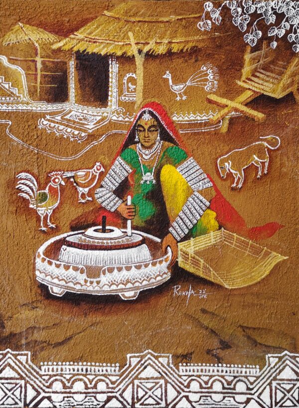 Trraditional Indian Culture - Mandana Painting - Rekha Agrawal - 04