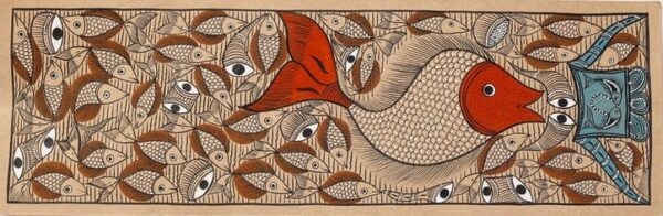 Fish Marriage - Patua/Pattachitra painting - Momena Chitrakar - 08