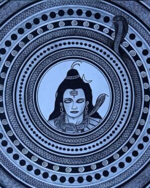 Lord Shiva aMandala painting - Snehlata - 09