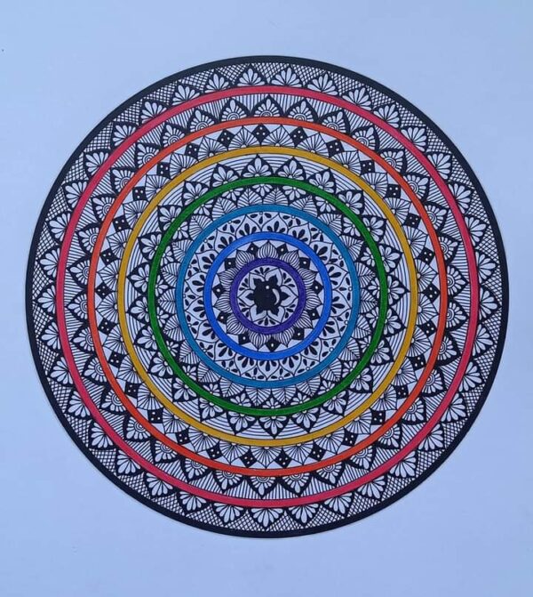 Rainbow Colour Mandala painting - Snehlata - 27