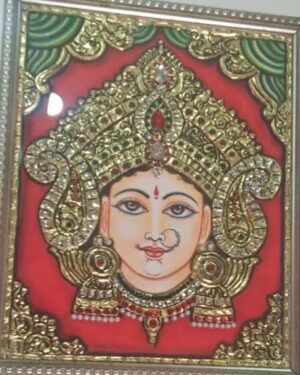 Durga Tanjore Painting Mahdu Gupta 05