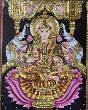 Gaja Lakshmi- 3D Tanjore Painting Madhu Gupta 07