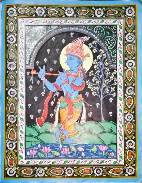 Krishna Pattachitra Painting Sukant 08