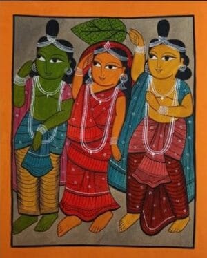 Kalighat painting - Momena Chitrakar - 32