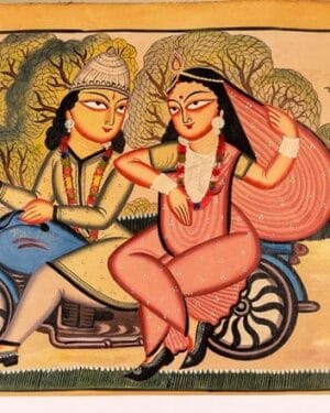 Kalighat painting - Momena Chitrakar - 36
