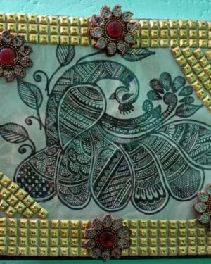 Peacock - Madhubani painting - Naina Mishra - 01