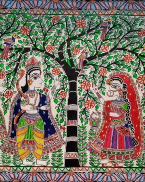 Ram Sita Milan - Madhubani painting - Shikha Jha - 02