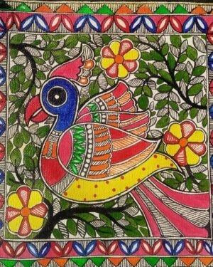Bird - Madhubani painting - Shikha Jha - 04