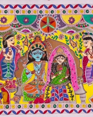 Shree Ram Darbar - Madhubani painting - Shrutee - 01