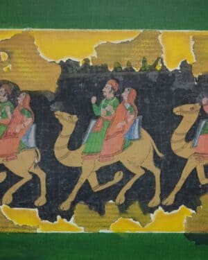 Camel Riders - Rajasthani painting - Abbassi - 02