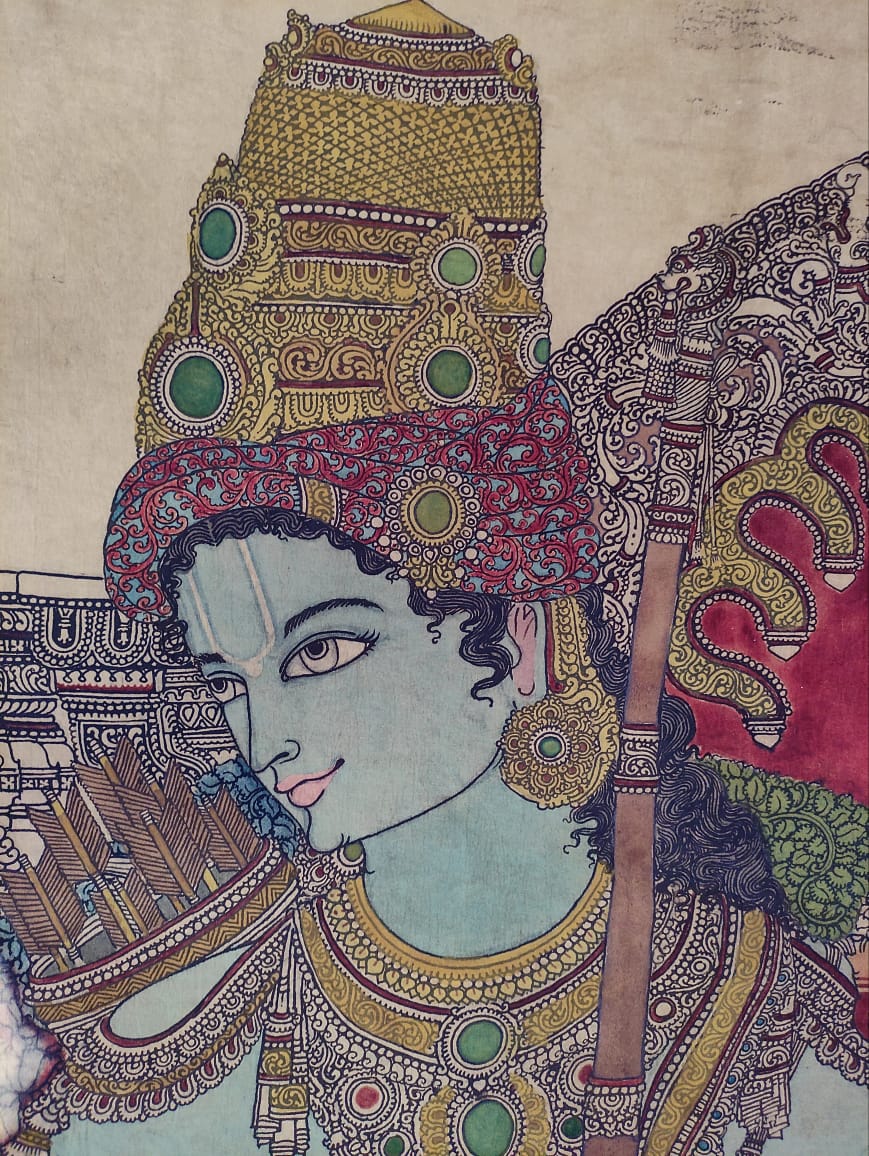 Kalamkari Painting - Artist Dhanu