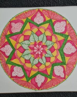 Petalite Mandala - Mandala painting - Kamlesh - 10