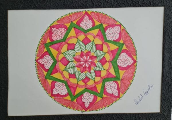 Petalite Mandala - Mandala painting - Kamlesh - 10