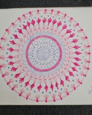 Smoky Quartz Mandala - Mandala painting - Kamlesh - 17