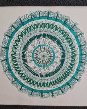 Jade Mandala - Mandala painting - Kamlesh - 18