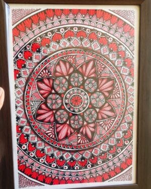 Red Mandala - Mandala Art - Anjali Tewari - 03