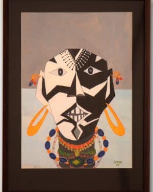 Tribal face mask - Indian Art - Leena Phuria