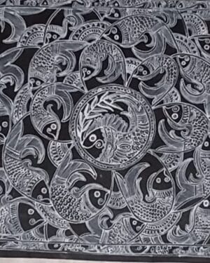 Fishes - Madhubani painting - Urmila Devi