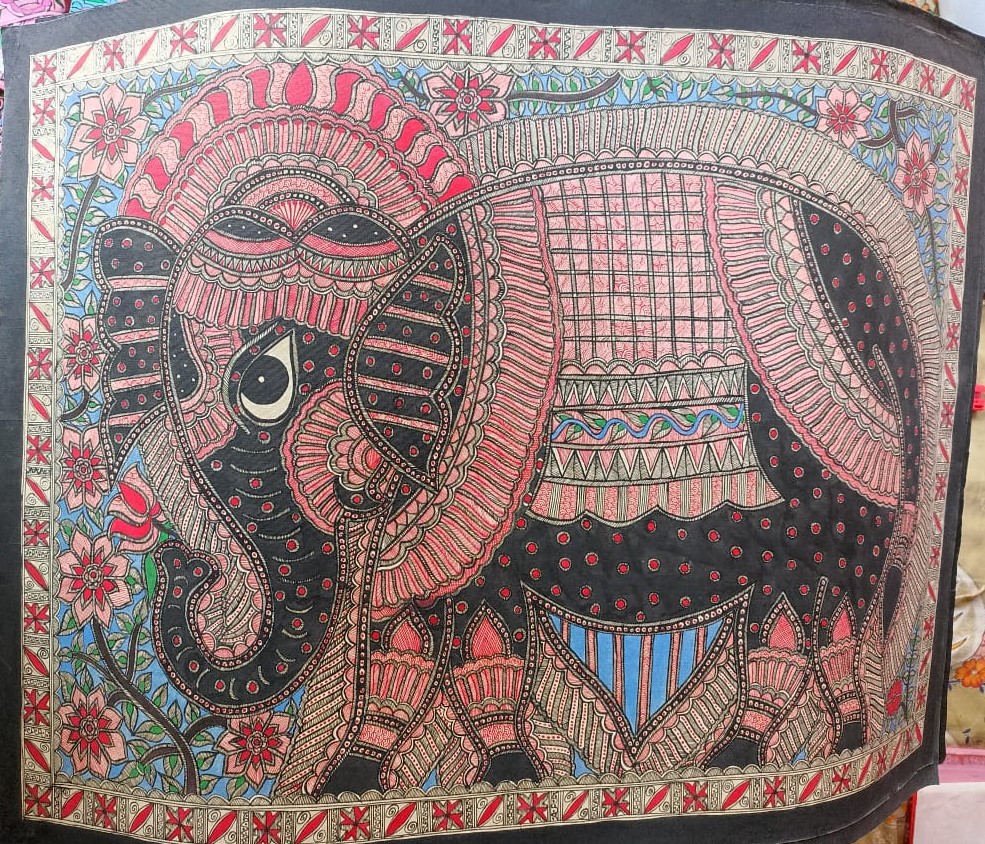 Haathi - Madhubani painting (22