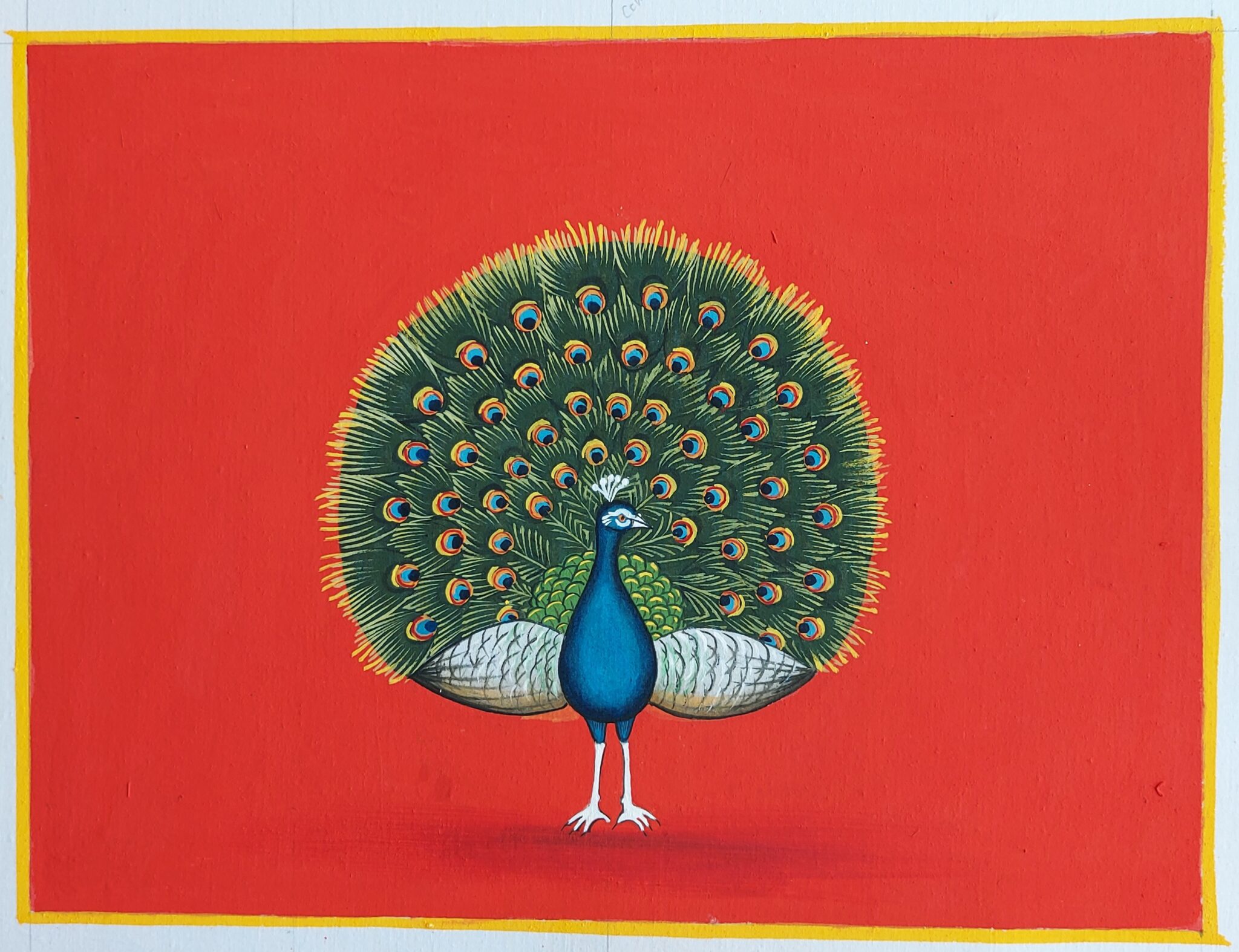 Pichwai peacock International Indian Folk Art Gallery