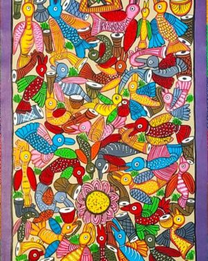 Bird Marriage - Patua painting - Manimala Chitrakar - 06