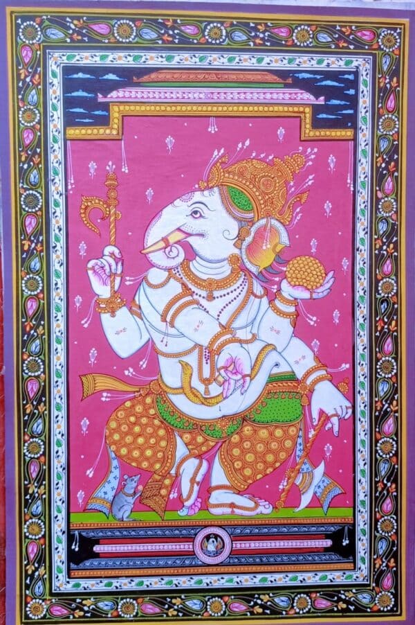 Ganesha - Pattachitra painting - Siba Mohanty - 09