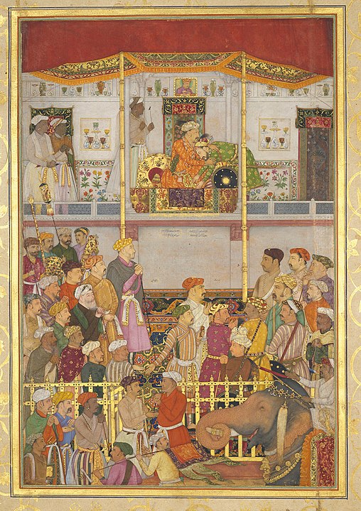 Indian Art Jahangir_Receives_Prince_Khurram_at_Ajmer_on_His_Return_from_the_Mewar_Campaign