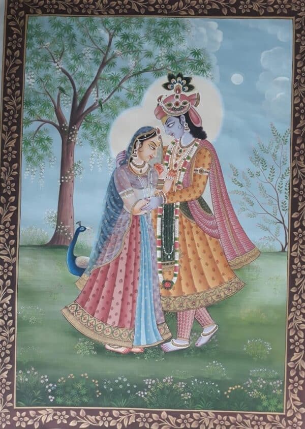 Radha Krishna - Pichwai painting - Dharmendrayati - 19