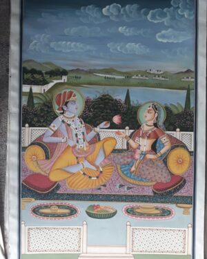 Radha Krishna - Pichwai painting - Dharmendrayati - 24