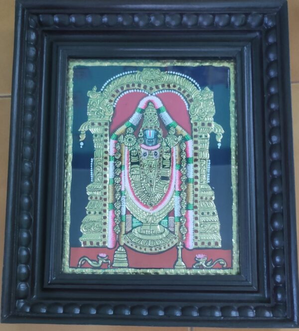 Balaji Tanjore Painting 12 x 15 with Frame