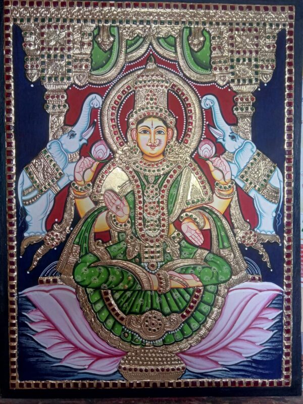 GajaLakshmi 2 Tanjore Painting 18 x 24