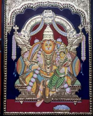 Lakshmi Narasimhan Tanjore Painting 12 x 15