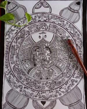Madhubani Godna - Madhubani painting - Smriti Srivastava - 07