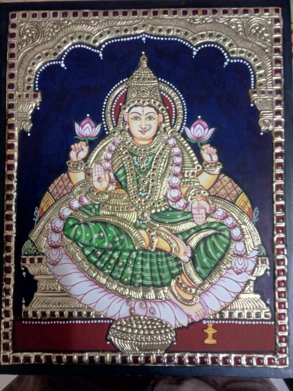 Mahalakshmi Tanjore Painting 12 x 15