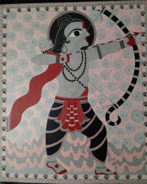 Lord Rama - Madhubani painting - Renu Singh