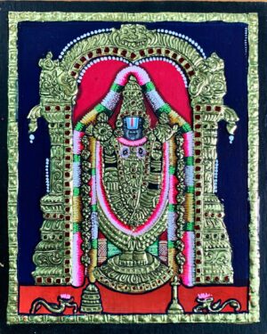 Lord Venkatachalapathy Tanjore Painting 15 x 20