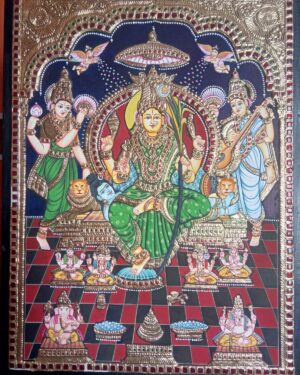 Raja Rajeshwari Tanjore Painting 18 x 24