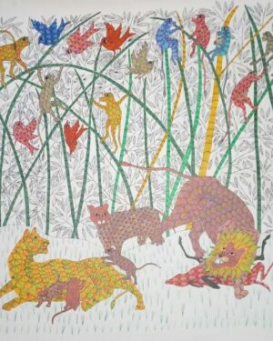 Animals - Gond Painting - raju - 01