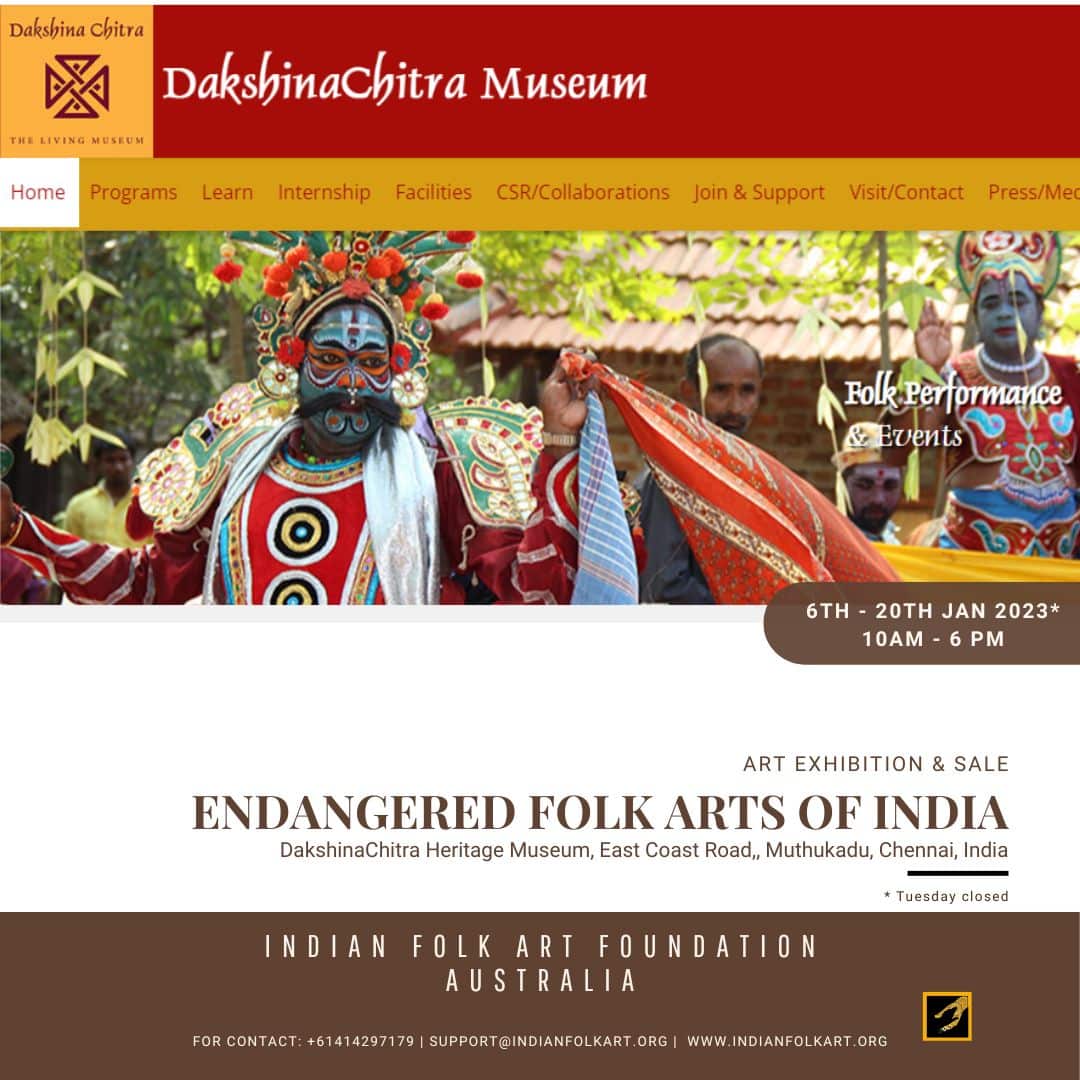 Chennai Art Exhibition - Endangered Folk Arts Of India DakshinChitra Chennai23