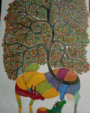 Tree ofLife - Gond Painting - Aatmaram - 07