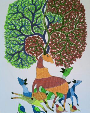 Tree of Life - Gond Painting - Manisha - 02