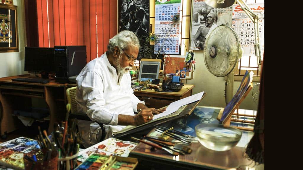 Manian Selvan At work- Chennai 2023 Endangered Folk Arts Of India