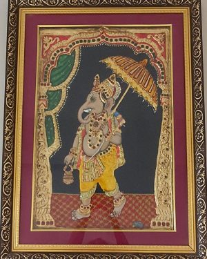 GANESHA TANJORE PAINTING